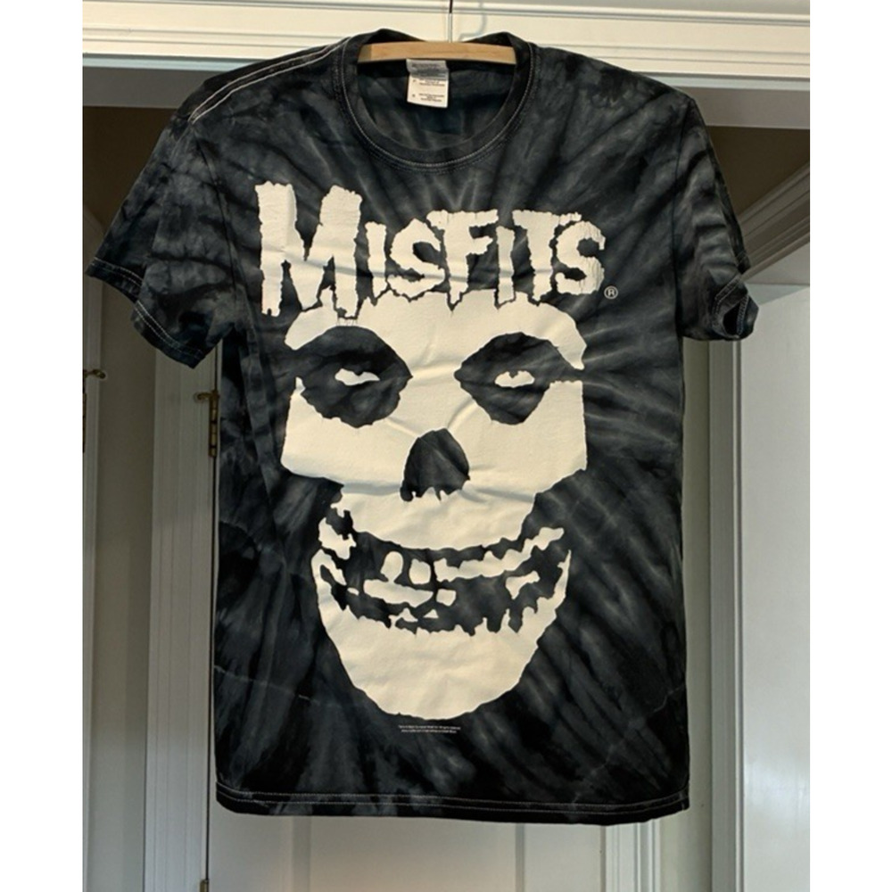 HOM5012 Misfits Vintage Graphic Music T Shirt 2002 Tie-Dye Gilden Tag Small